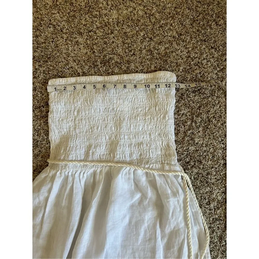NWT J. Crew Strapless Linen Dress Size M